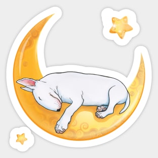 Nite Nite Bull Terrier Sticker